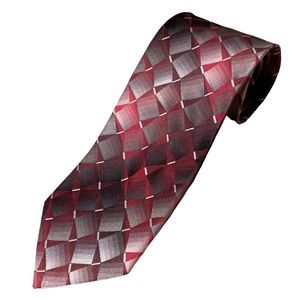 Pierre Cardin 100% Silk Geometric Patterned Tie Formal Dressy